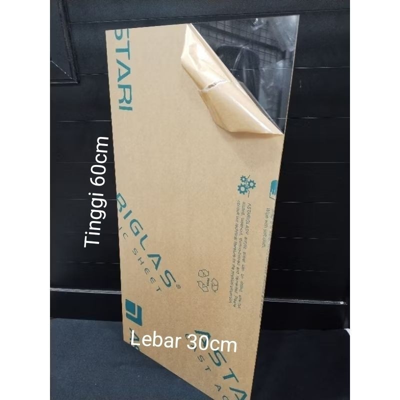 

Akrilik Lembaran Bening Tebal 2mm 60cm x 30cm WE!!!