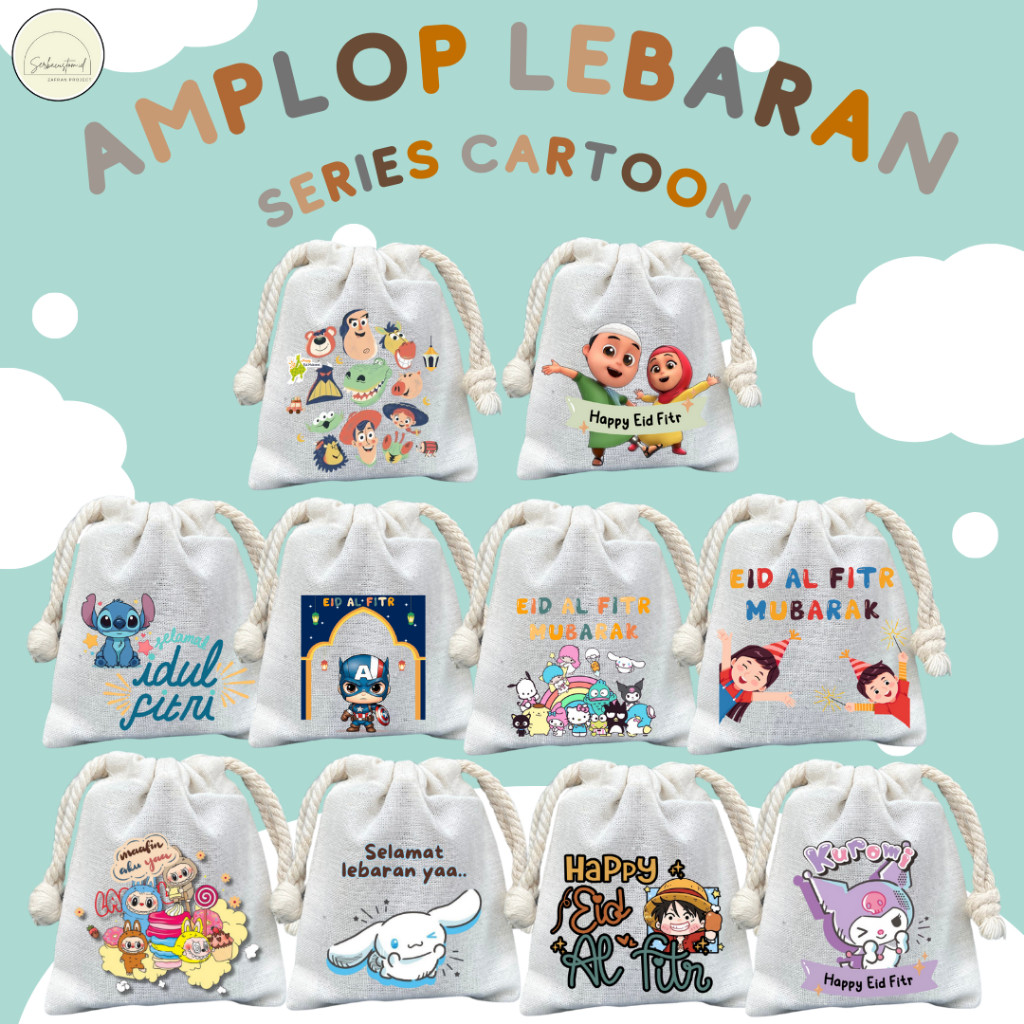 

Isi 10PCS Amplop Lebaran Series Kartun/ Dompet Thr / Unik / Pouch Serut / Mini Pouch / Serbaguna