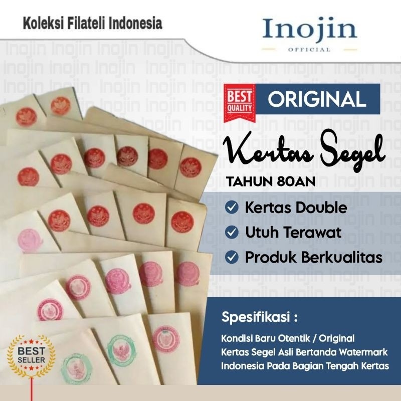 

Kertas Segel Tahun 1980 1981 1982 1983 1984 1985 1986 1989 Double Side Asli Original WE!!
