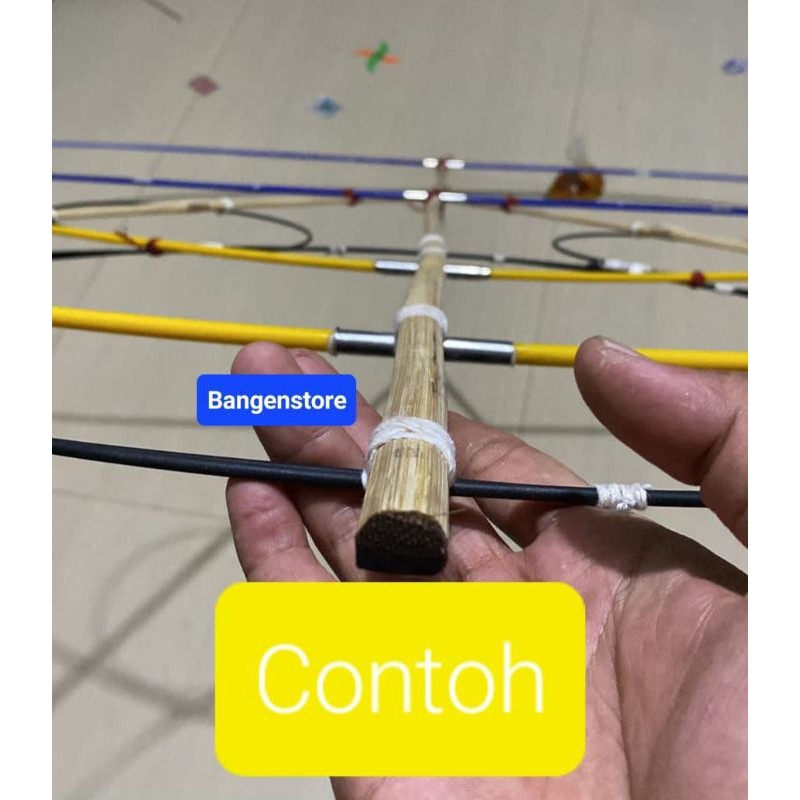 1paket Fiber kaku untuk sayap layangan 4batang sudah termasuk sambungan, stik piber sayap layangan