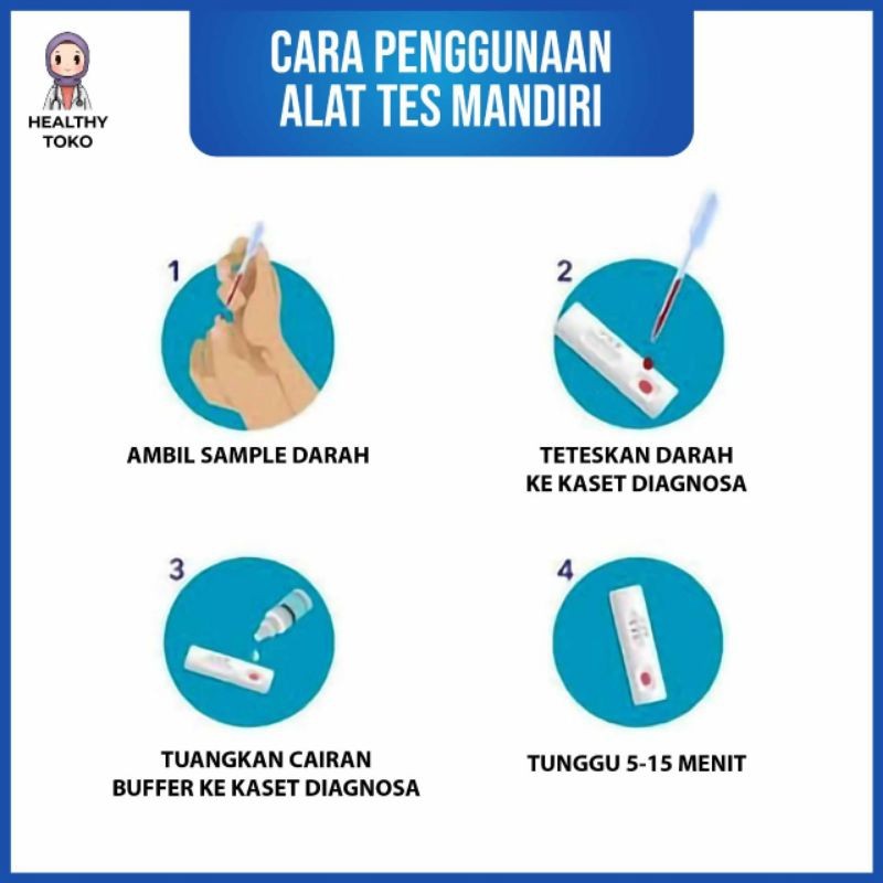 OneStep 1 Set HIV/AIDS Test 4.0 Merk IS indec Akurat 100% terlaris