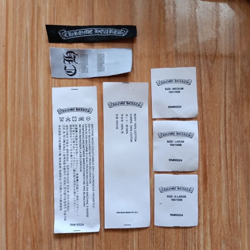

Tag Chrome Hearts Fullset Atas Bawah Tag CH Tag Lebel