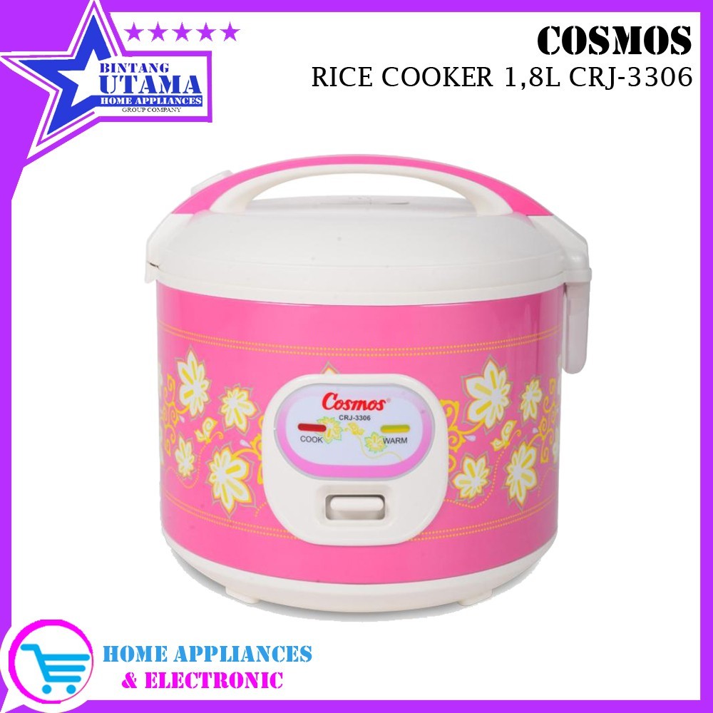 (COD) Magic Com / Rice Cooker Cosmos CRJ 3306/ CRJ3306 / CRJ-3306 / CRJ3305 / CRJ-3305 GARANSI RESMI