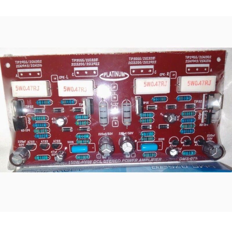 KIT DRIVER OCL 150-400 WATT POWER AMPLIFIER STEREO DMS 075 TANPA TR DMS 075MIN TR