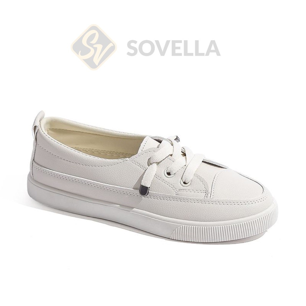 SOVELLA CLEO SEPATU FLAT SHOES PUTIH CREAM WANITA