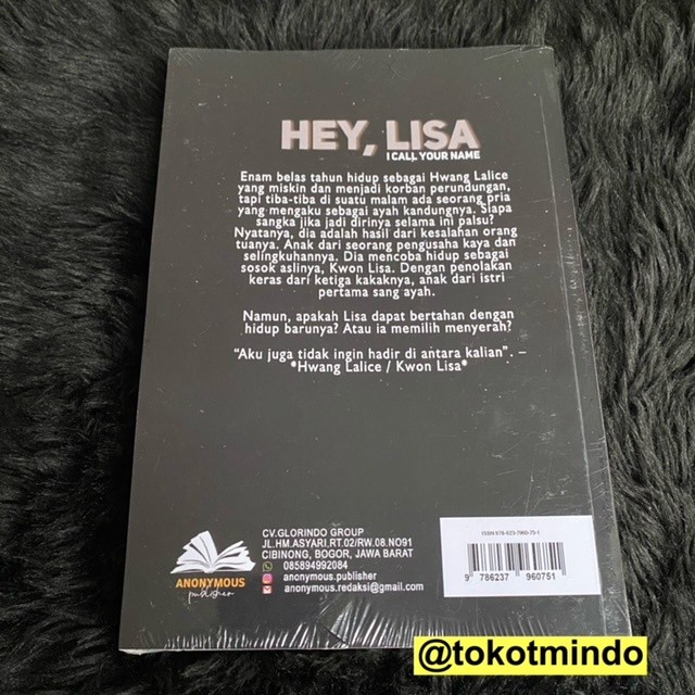 Original Novel HEY, LISA (Kurang Aqua) Penerbit Momentous Publisher