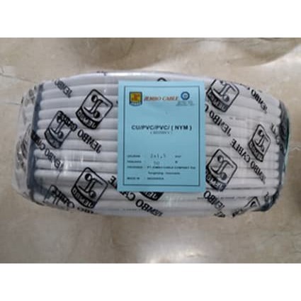 Kabel JEMBO NYM 2x1.5 Kabel Listrik JEMBO NYM JEMBO 2x1,5 - 50MTR PER ROLL