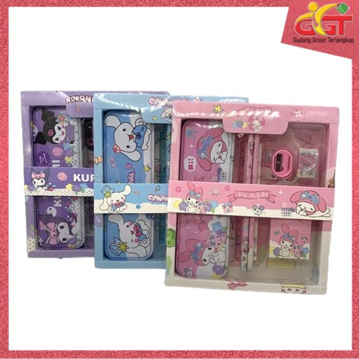 

GGT Paket Alat Tulis Set 7 in 1 Set Stationery Set Alat Tulis Anak Sekolah