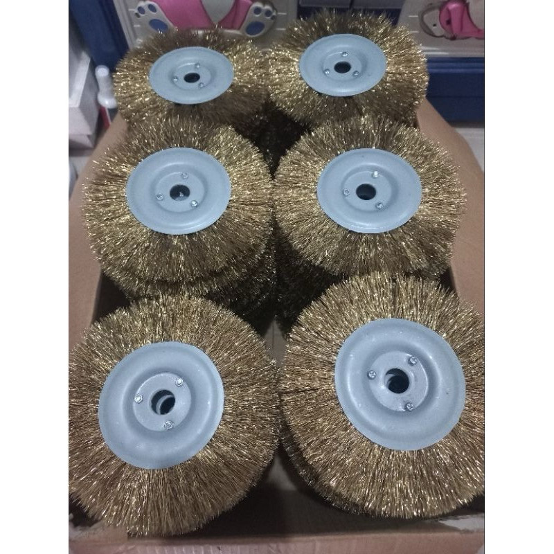 1pcs SIKAT_KAWAT BAJA GRINDA DUDUK WIRE BRUS 6"in sikat kawat baja gerinda duduk