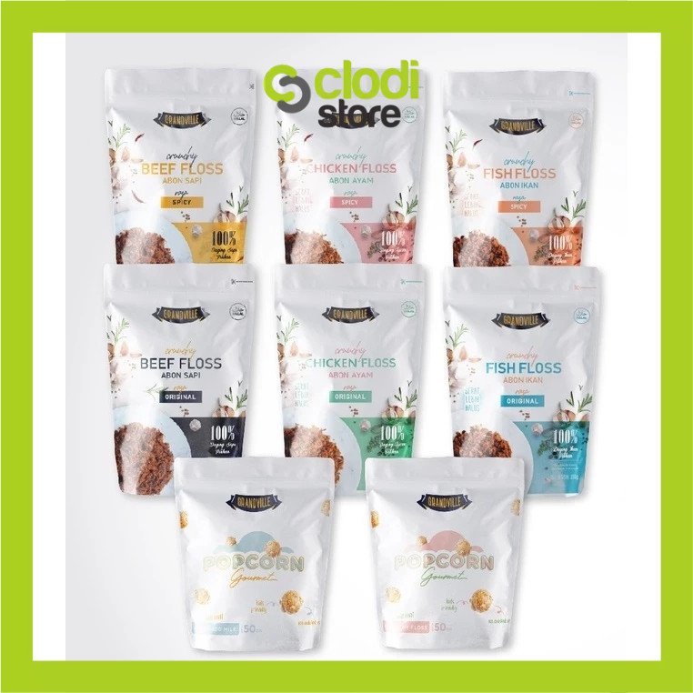 

Grandville Abon Original abon No MSG halal Penambah Nafsu Makan Penambah Berat Badan Bayi Anti GTM