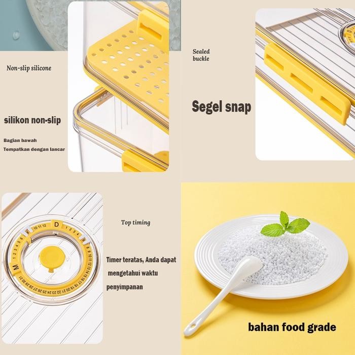 UPHOME Kotak Kontainer Makanan Kulkas / Food Kontainer / Kotak penyimpanan Kulkas