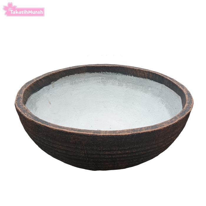 Pot bunga minimalis bulat untuk tanaman air D= 50cm, T= 20cm