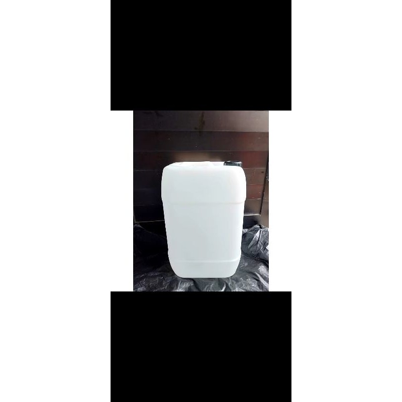 jerigen kosong warna putih 20 liter bekas tinner