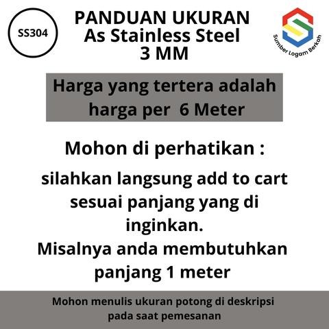 As 3 Mm Stainless Steel 304