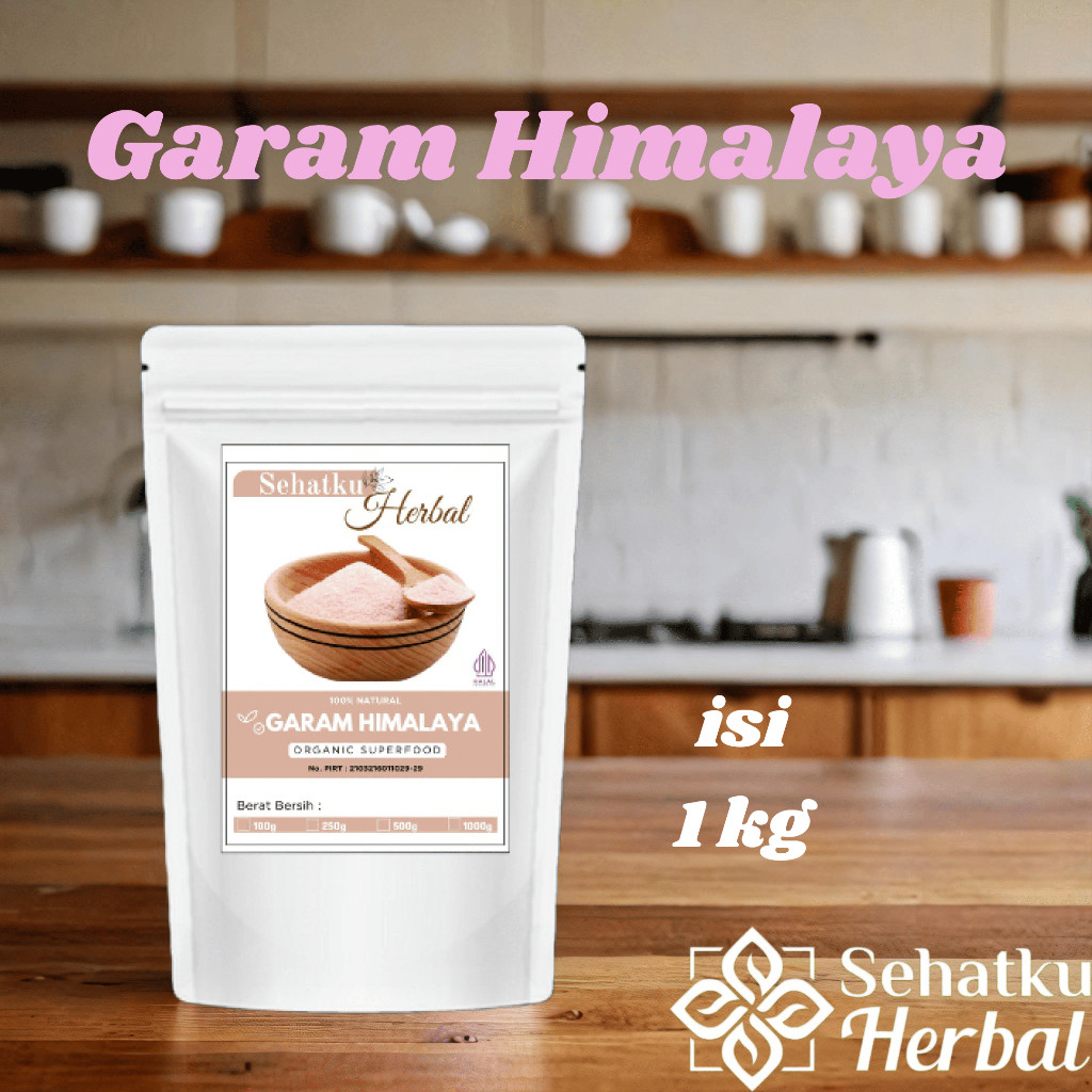 

Sehatkuherbal Garam Himalaya 1 Kg : Himalayan Salt
