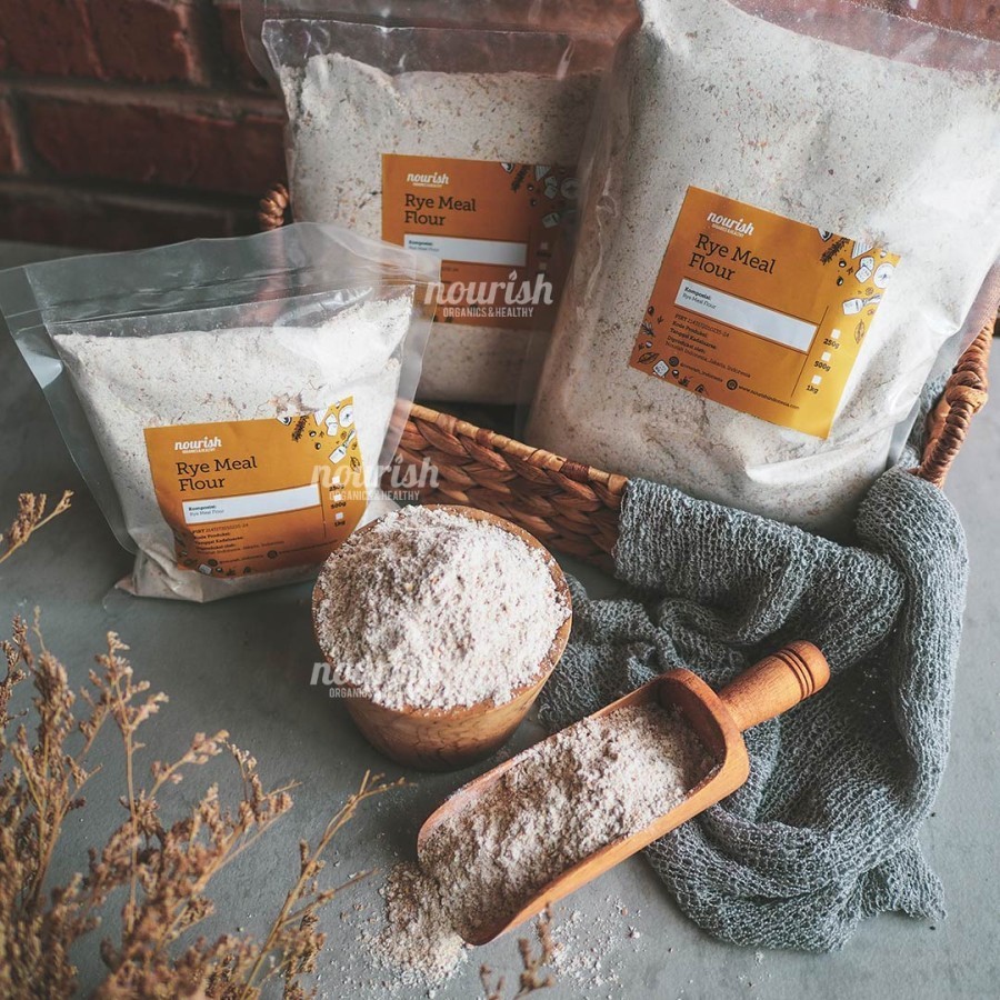 

Rye Flour / Tepung Gandum Hitam Utuh 250 gr