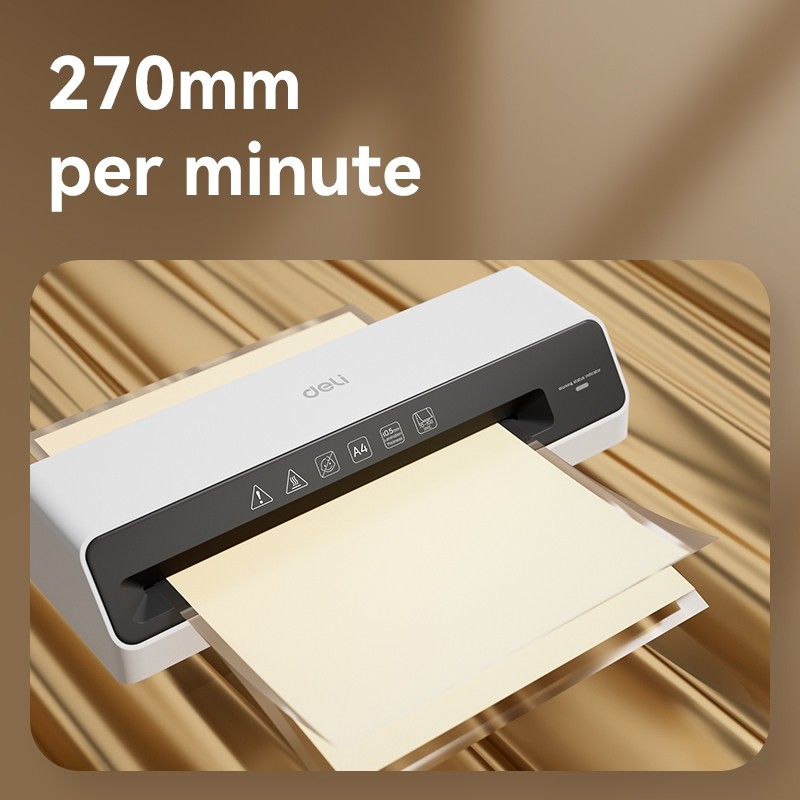 

Deli Laminator Mesin Laminating A4 70-100 Mic Laminasi Hot Foto Dokumen ET100