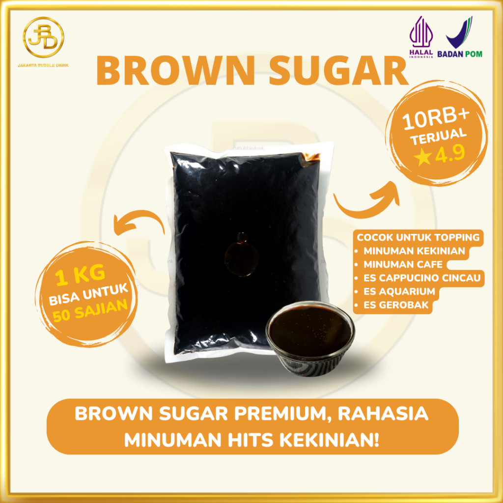 

Brown Sugar Syrup (Liquid) Kemasan 1 Kg