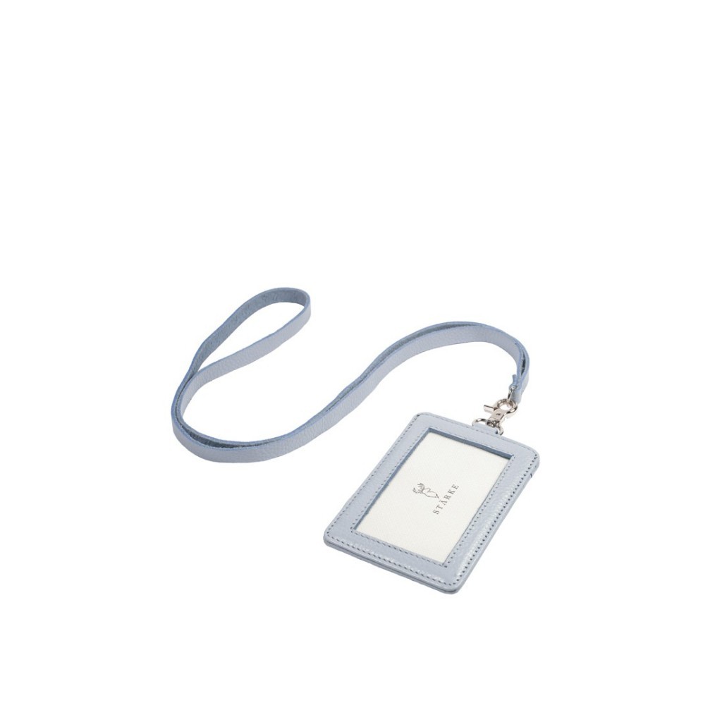 

ID Card Tempat Name Tag Kulit Asli STARKE leather Hustle Hog Skyblue Tekstur