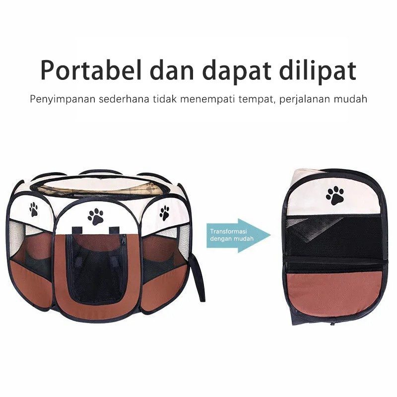 

Olivoliv Snack SpotTenda Kucing Kandang Kucing Portabel Dengan 8 Panel ,Untuk Kucing Anjing Portable