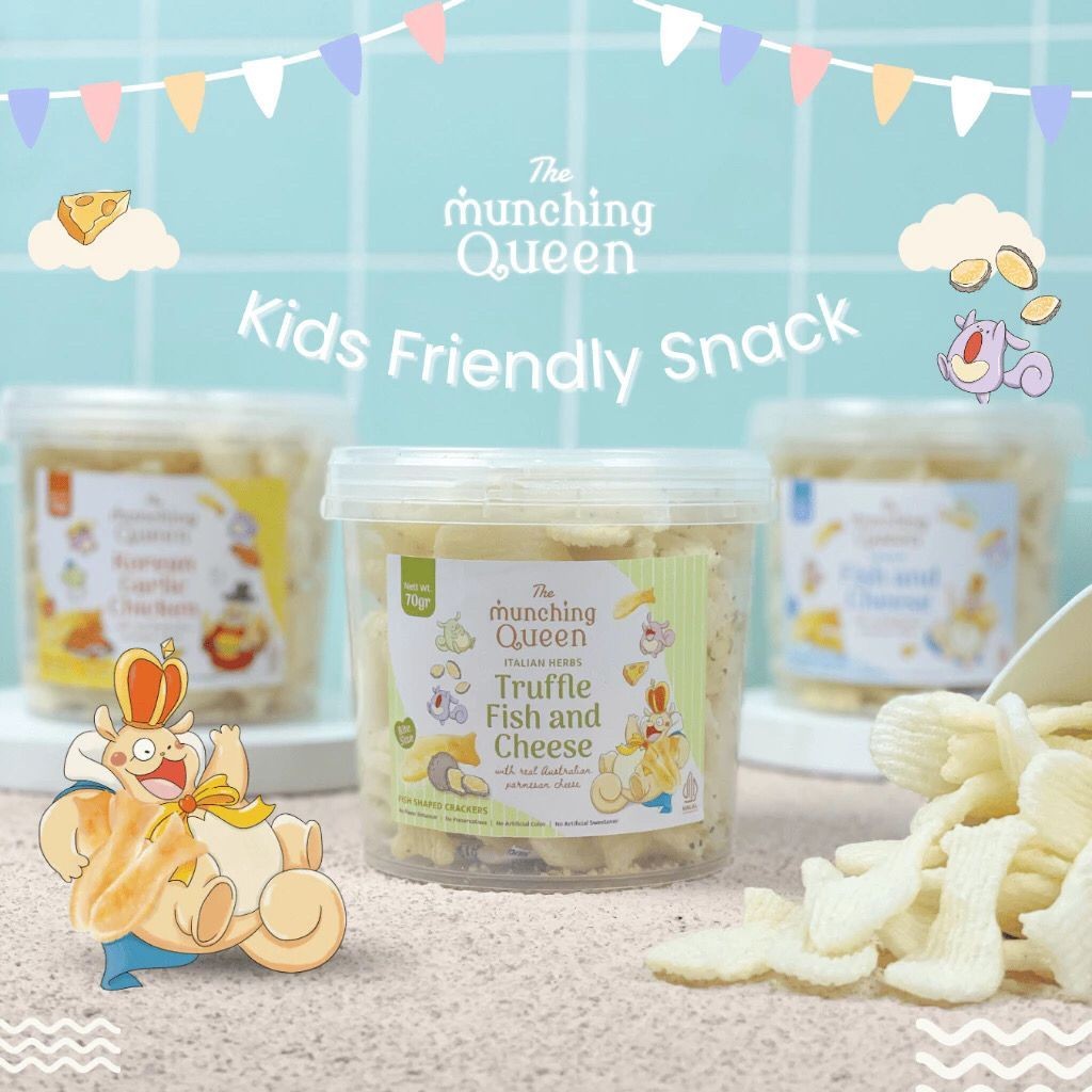 

Olivoliv Snack Munching Queen Truffle Fish And Cheese & Original 1Tahun+