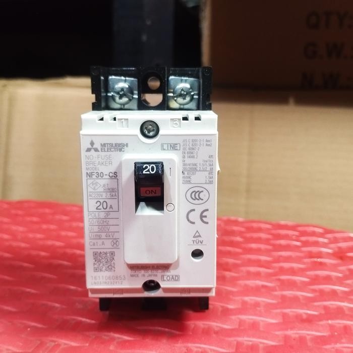 Mccb Mitsubishi Nf30-Cs 20A 2P 2Pole