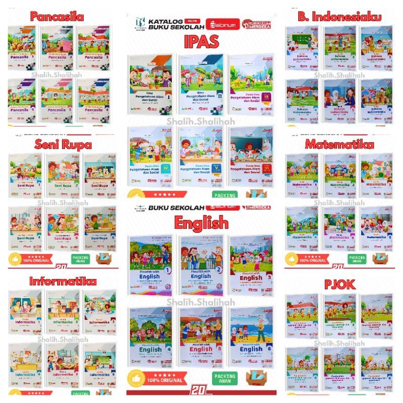 Buku Paket Platinum Kelas 1 2 3 4 5 6 SD KSP Tiga Serangkai