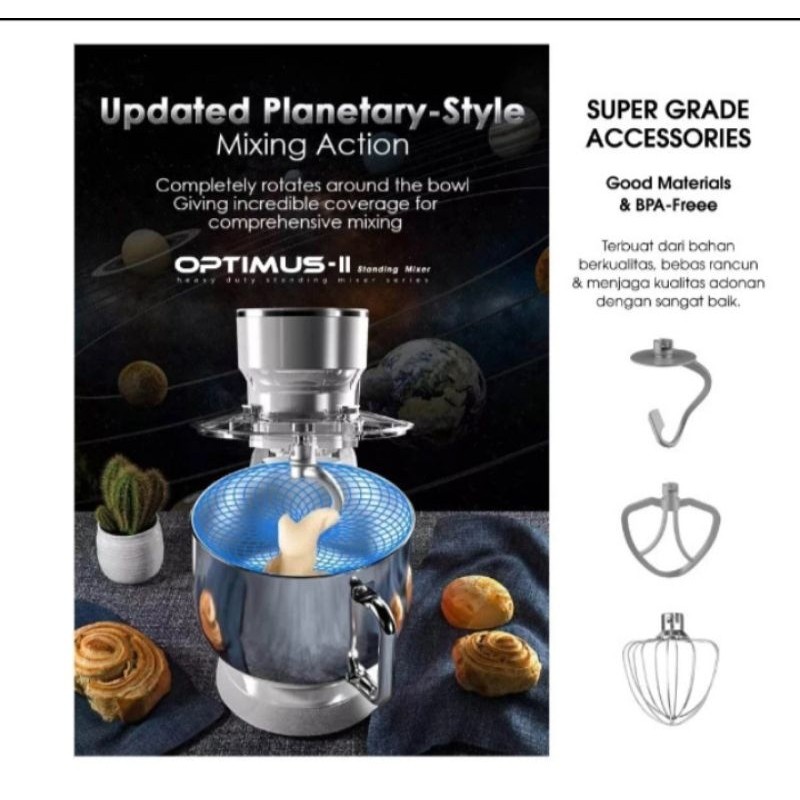 OXYNIC Standing Mixer - OPTIMUS Mixer 7 L - Stand Mixer Oxynic