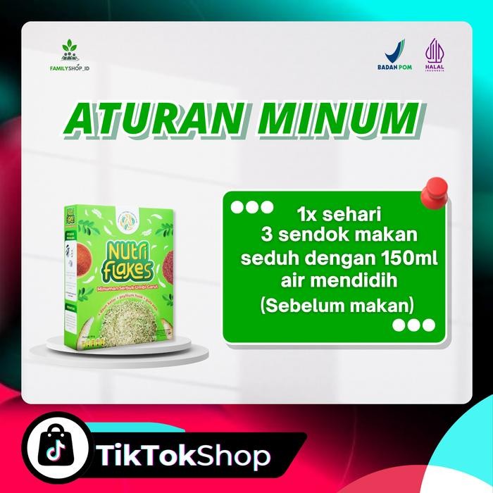 

JTTOP" SEREAL NUTRIFLAKES PAKET 2 BOX - OATMEAL BPOM DAN HALAL MUI - MINUMAN SEHAT UMBI GARUT RENDAH