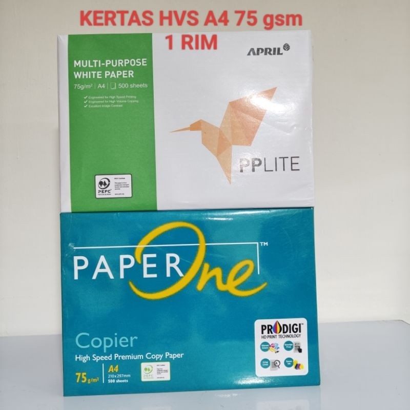 

1 Rim Kertas HVS A4 75 Gsm Isi 500 Lembar