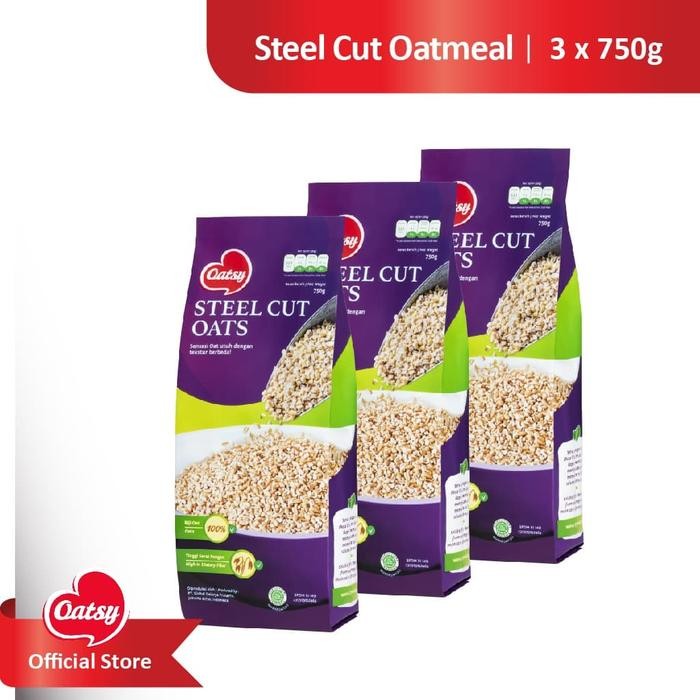 

JTTOP" OATSY STEEL CUT OATS 750G (TRIPLE PACK)