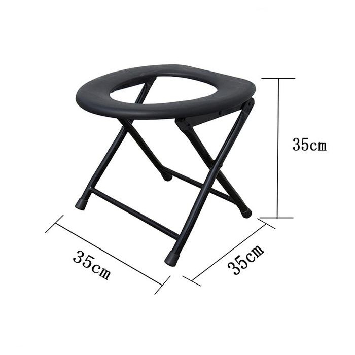 Kursi Toilet Wc Duduk Portable Rumah Tangga Bergerak Lipat Toilet