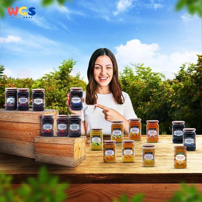 

JTTOP" SELAI MACKAYS BLUEBERRY PRESERVE JAM 340 GR - SELAI BLUBERRY