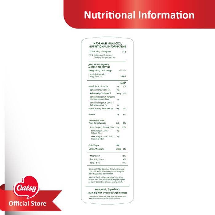 

JTTOP" OATSY ORGANIC INSTANT OATMEAL 500GR