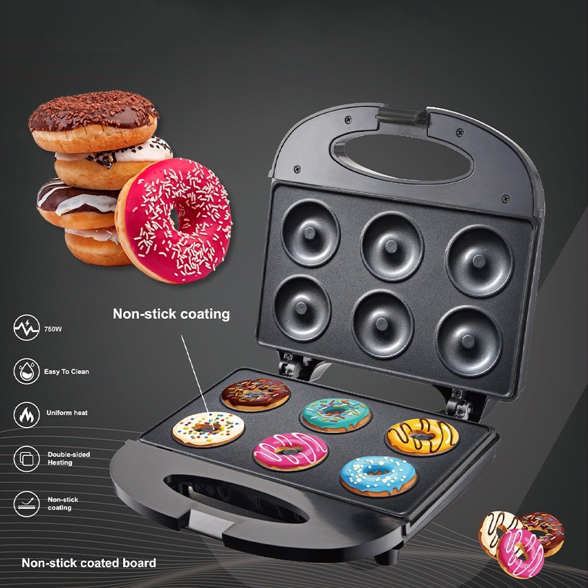 16 lubang Donut Maker Mesin Alat Pembuat Donut Listrik / Donat Elektrik / Cetakan Donat Listrik Anti