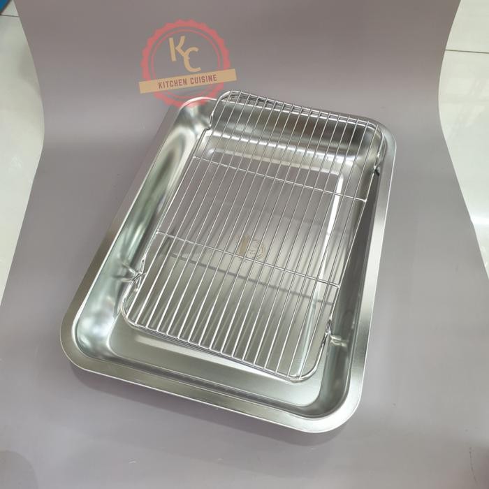 New ` Nampan Set Cooling Rack Stainless 36 x 27 / Peniris / Nampan oven