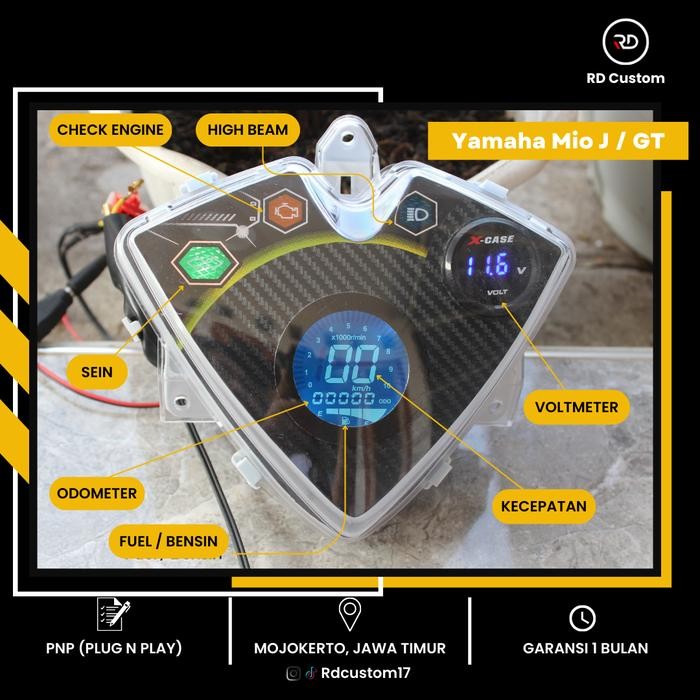 Speedometer Digital Mio J GT