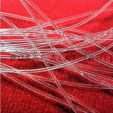 

TALI BENANG KARET KENUR ELASTIS BENING TRANSPARAN CLEAR GELANG KALUNG 0.6 0.7 0.8 1.0 MM 1 ROL BESAR