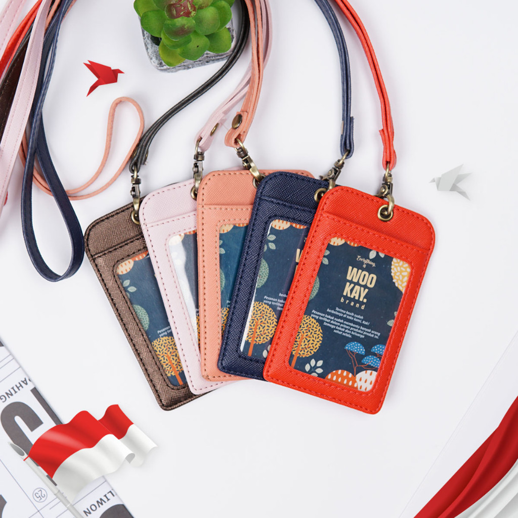 

Premium Name Tag Holder/ID Card Holder/Gantungan ID Card Costum Logo & Nama