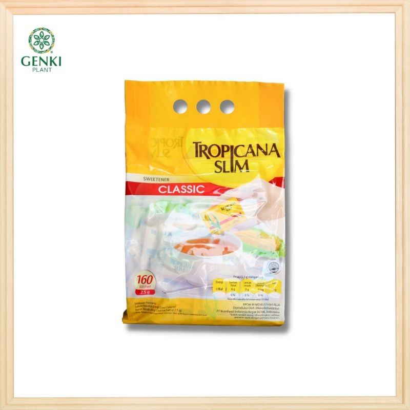 

TROPICANA SLIM CLASSIC SWEETENER - 160 SACHETS TERLARIS