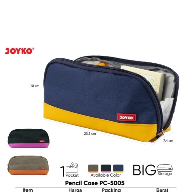 

Zipper Pencil case Sleting Pc 5005 / Tempat pensil / Tempat alat tulis Joyko Pc-5005 Pc5005