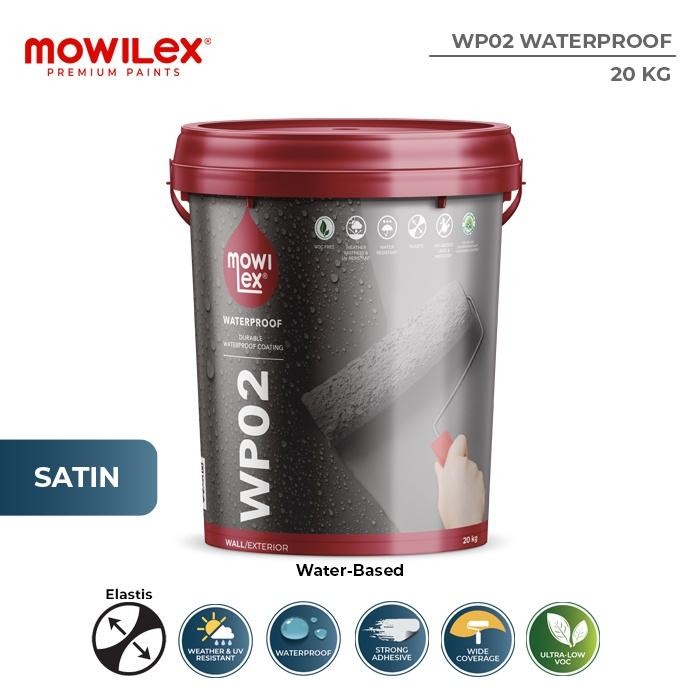 Mowilex Wp02 Waterproof Cat Pelapis Anti Bocor 20 Kg Promo
