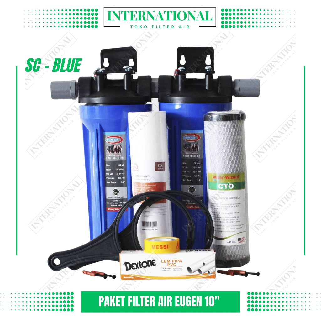 Paket Filter Air Toren / Filter Air Keruh / Paket Filter Air Nanotec 2 Tahap SC - KINNOYAMA