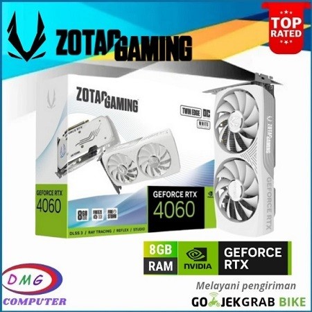 MD VGA ZOTAC RTX 4060 8GB Twin Edge ZOTAC Gaming RTX 4060 GDDR6 oc white-Black
