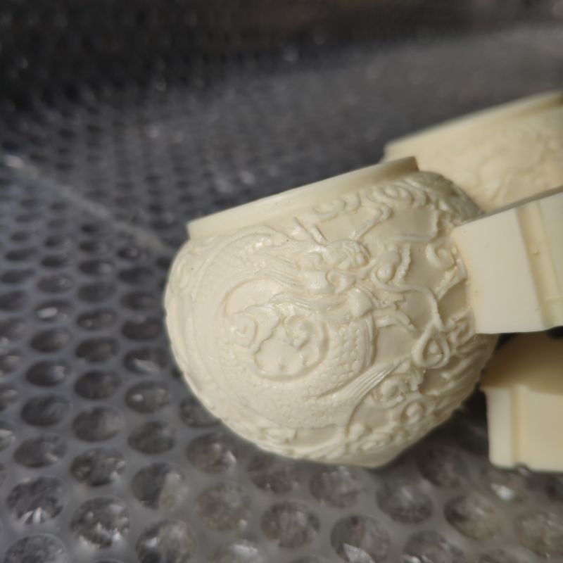 Cepuk mangkok pakan burung Anis/Murai dll motif Naga