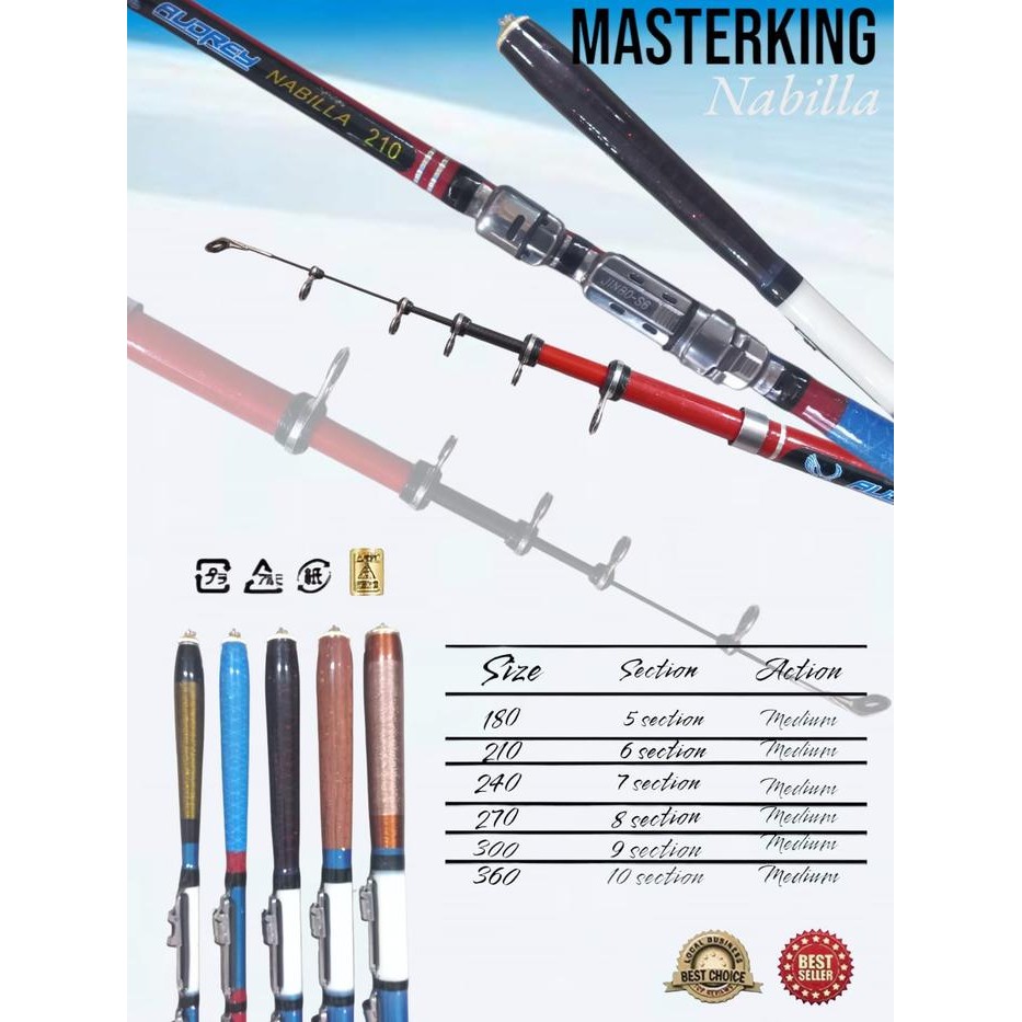 Joran Udang telescopic Nabilla 180/360 Cm