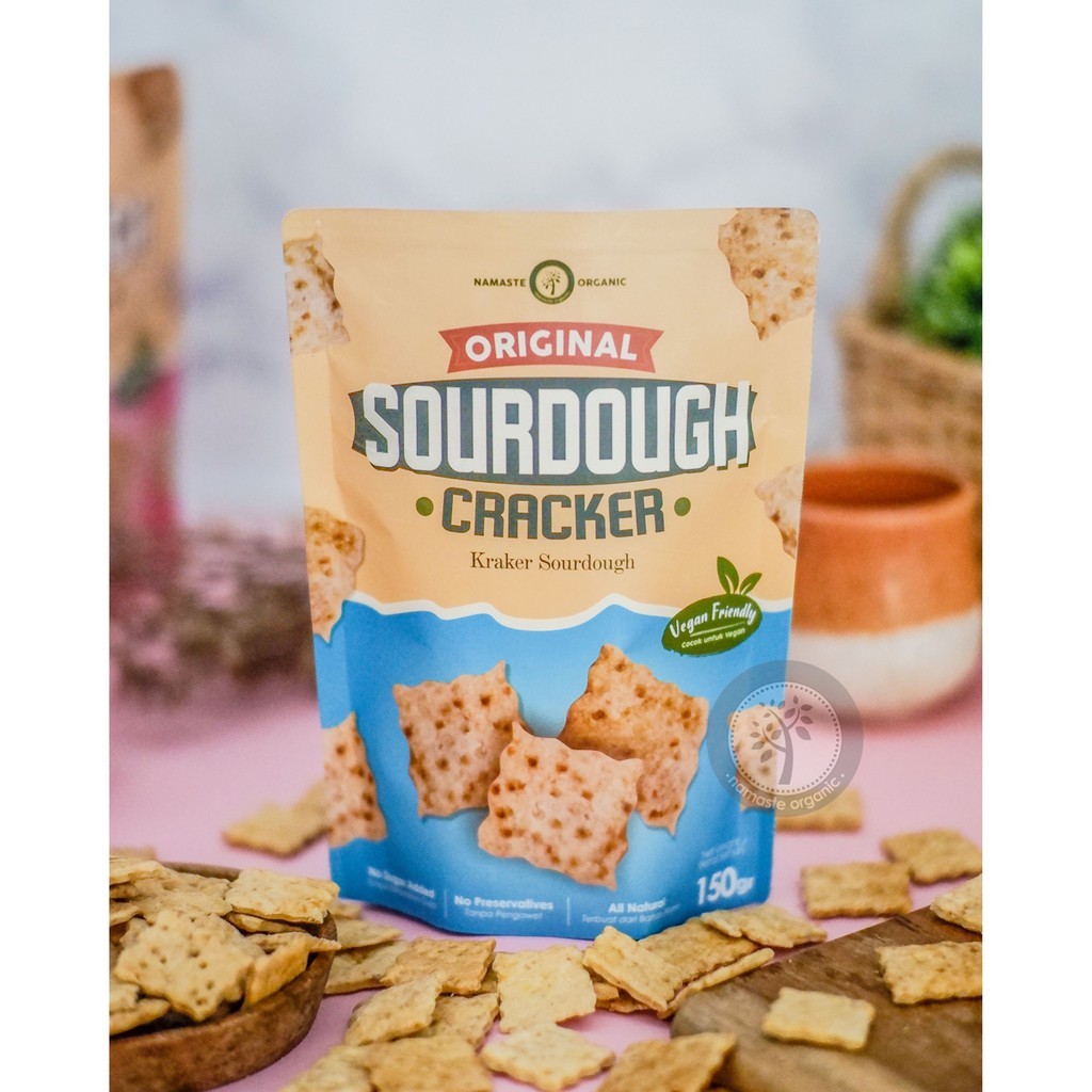 

SOURDOUGH CRACKER VEGAN FRIENDLY - ORIGINAL 150GR