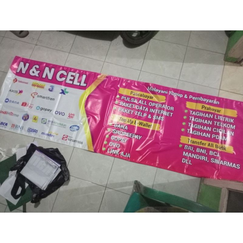 viral Spanduk PULSA - Banner PULSA - Spanduk KONTER - Banner KONTER