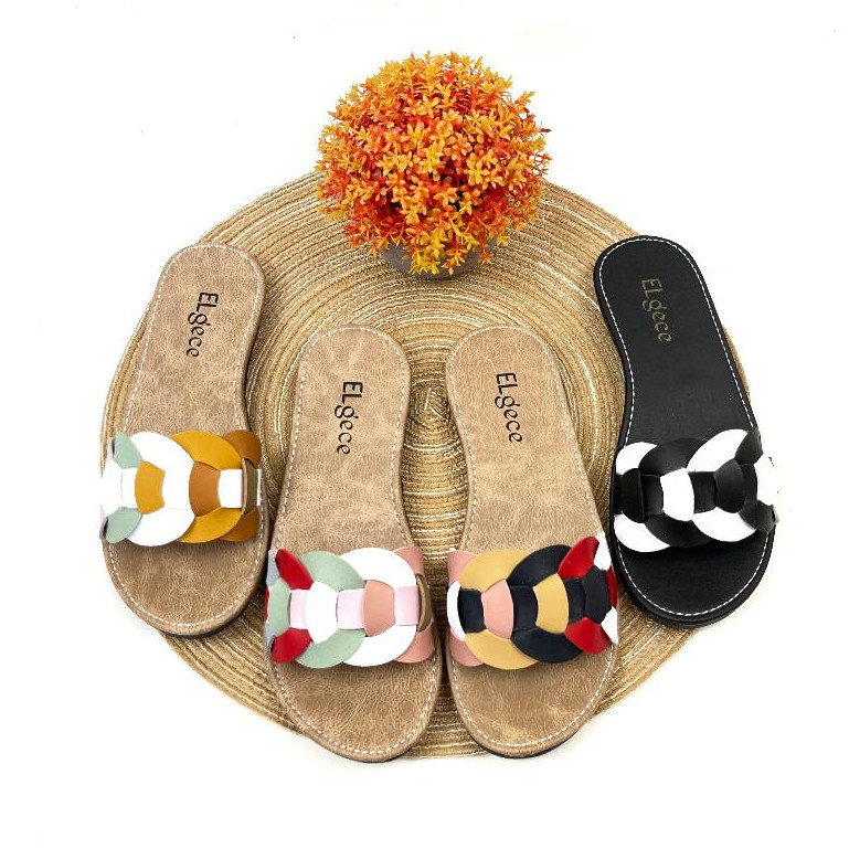 viral Sandal Wanita Non Slip Sandal Elgece Terbaru Casual