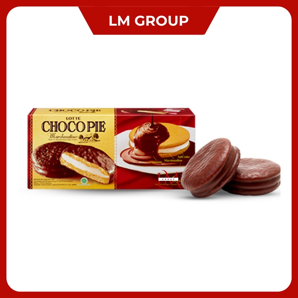 

Lotte Choco Pie Coklat Marshmallow Box 1 Pack Isi 12 pcsx28gr